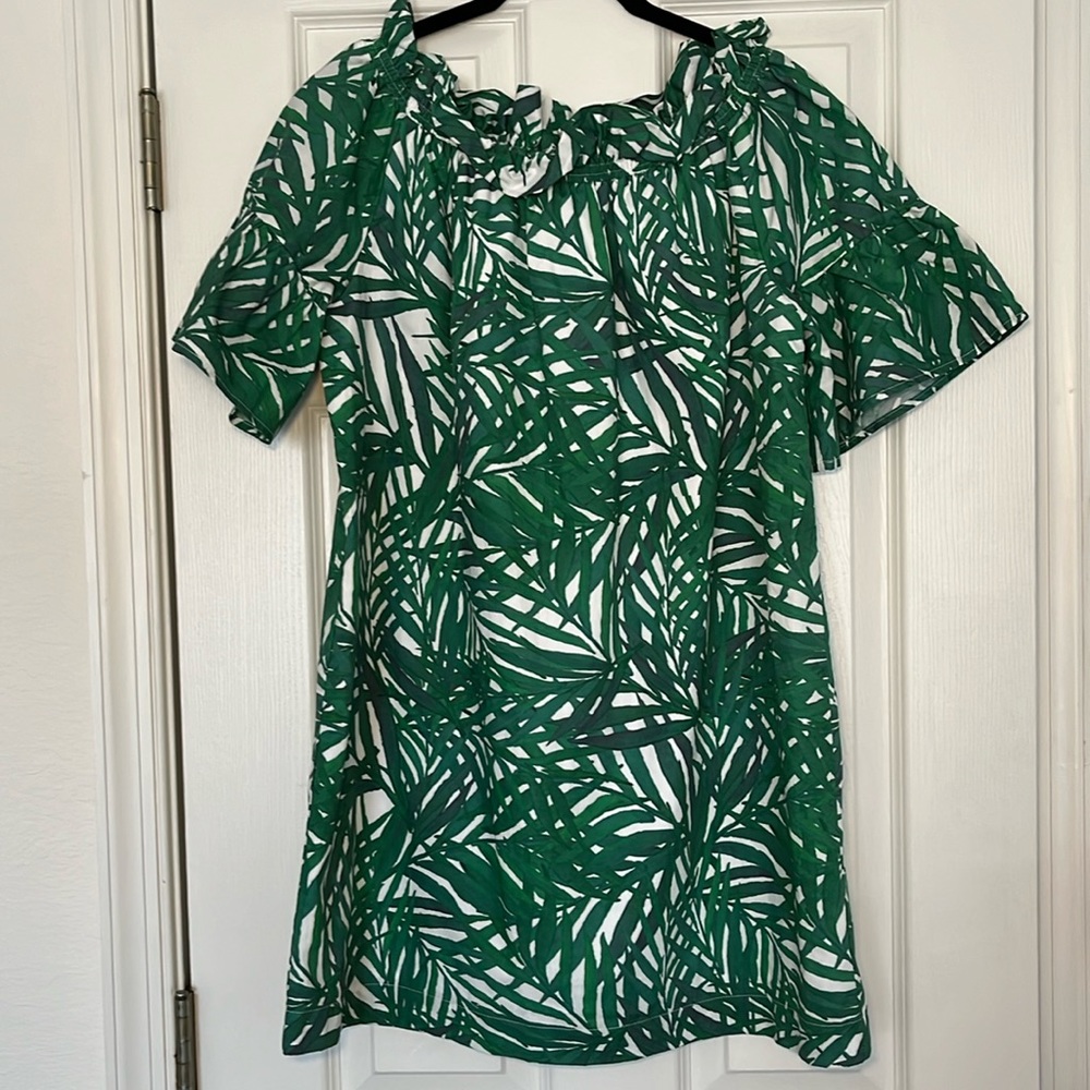 Off The Shoulder Brooke Wright Palm Leaf Dress! - image 1